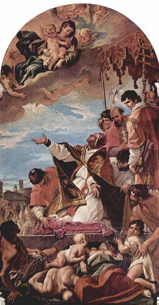 Sebastiano Ricci Furbitte Papst Gregor des Groben  bei Maria Sweden oil painting art